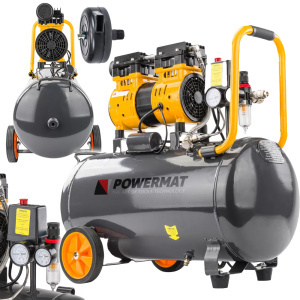KOMPRESOR BEZOLEJOWY 50L SPRĘŻARKA 8BAR 290l/min 230V SEPARATOR 2,8kW/3,8KM