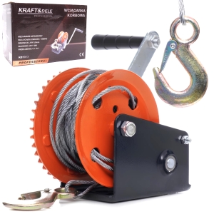 WYCIĄGARKA WCIĄGARKA RĘCZNA KORBOWA LINOWA 3500 LBS 1588KG