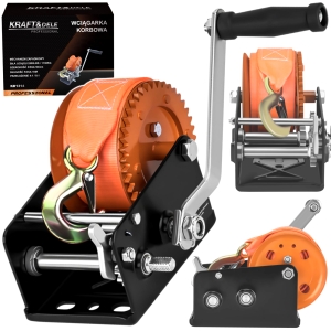 WYCIĄGARKA WCIĄGARKA RĘCZNA KORBOWA PASOWA 2500 LBS 1134 KG