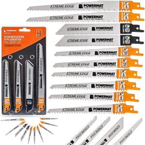 ZESTAW BRZESZCZOTÓW DO PIŁY SZABLASTEJ NOŻE DO LISICY METAL DREWNO 10 SZTUK