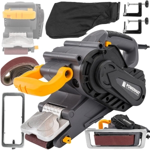 SZLIFIERKA TAŚMOWA DO DREWNA METALU RĘCZNA STOŁOWA Z REGULACJĄ MOCNA 2000W