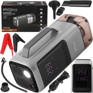 URZĄDZENIE WIELOFUNKCYJNE ODKURZACZ JUMP-STARTER LATARKA POWERBANK 10000mAh