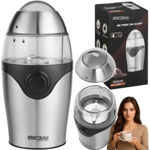 MŁYNEK DO KAWY 60G 300W STAL NIERDZEWNA SOLIDNY MIEDZIANY SILNIK