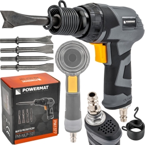 MŁOTEK PNEUMATYCZNY UDAROWY PISTOLET BLACHARSKI + 4 DŁUTA PRZECINAKI GROTY