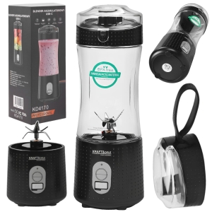 BLENDER PRZENOŚNY BEZPRZEWODOWY AKUMULATOROWY USB-C 380ML / 2X3000MAH