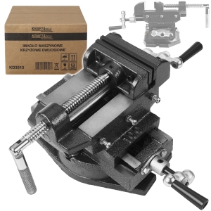 SOLIDNE ŻELIWNE IMADŁO KRZYŻOWE MASZYNOWE DWUOSIOWE 100mm DO WIERCENIA 