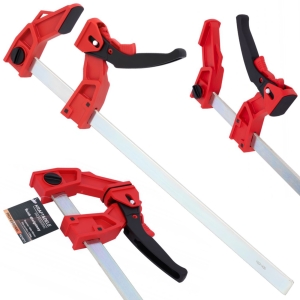 ŚCISK STOLARSKI UCHWYT 230KG - 400 X 100 MM SYSTEM SZYBKIEGO PRZESUWU