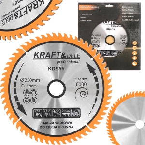 TARCZA WIDIOWA DO DREWNA PIŁA WIDIA 250 mm x 32 mm 60T
