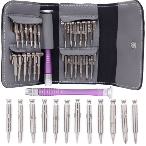 ZESTAW PRECYZYJNYCH ŚRUBOKRĘTÓW WKRĘTAKI BITY 25EL MAGNETYCZNE + ETUI