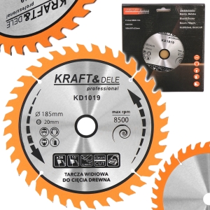 TARCZA WIDIOWA PIŁA DO DREWNA WIDIA 185 mm x 20 mm 36T
