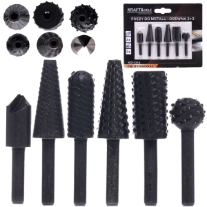 ZESTAW FREZÓW FREZY 3+3 DO METALU I DREWNA WALCOWY 6 szt.  