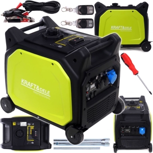 AGREGAT PRĄDOTWÓRCZY INWERTOROWY 4-SUWOWY BENZYNA 7600W/7,6kW 230V/50Hz