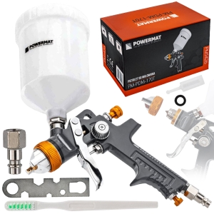 PISTOLET LAKIERNICZY DO MALOWANIA LAKIEROWANIA HVLP 1,4mm ZBIORNIK 600ml