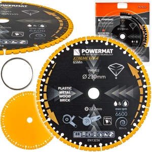 TARCZA DIAMENTOWA UNIWERSALNA DO METALU DREWNA CEGIEŁ CERAMIKI PCV 230mm