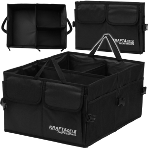 SKŁADANY ORGANIZER SAMOCHODOWY 53x38x27cm + 10xKIESZENIE 3xPRZEGRODY