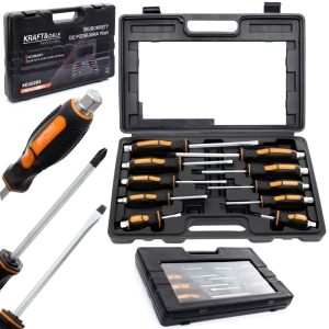 WKRĘTAKI ŚLUSARSKIE ŚRUBOKRĘTY DO POBIJANIA ZESTAW 10 el.