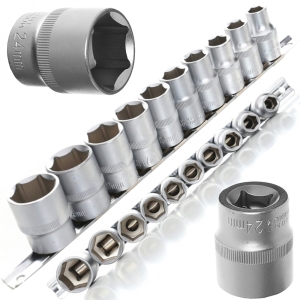 ZESTAW NASADEK KLUCZY NASADOWYCH NASADKI 1/2" 10-24mm 10EL