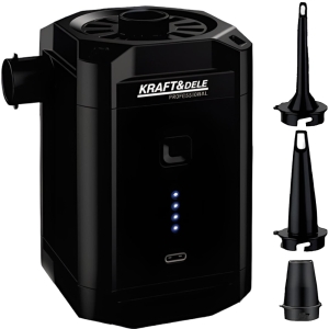 POMPKA AKUMULATOROWA DO MATERACY PONTONÓW USB-C 5500mAh LED + KOŃCÓWKI 