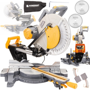 PIŁA UKOŚNA PILARKA UKOŚNICA DO DREWNA LASER 2200W TARCZE 230V/50Hz