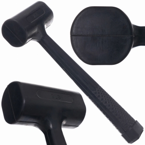 SOLIDNY MŁOTEK GUMOWY GUMA BEZODRZUTOWY 1,1KG BLACHARSKI 32,5CM