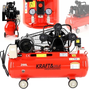 SPRĘŻARKA POWIETRZA KOMPRESOR OLEJOWY 200L 4,8kW/6,5KM 400V 3-TŁOKI