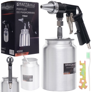 PISTOLET DO PIASKOWANIA ZBIORNIK 750ML 1,4mm DYSZA