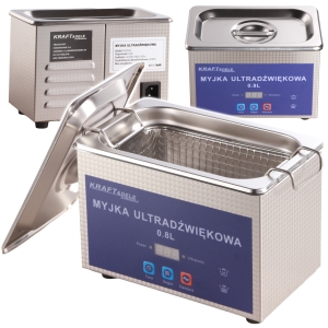 MYJKA WANNA ULTRADŹWIĘKOWA 40W 48KHz Z KOSZEM 0,8L STERYLIZATOR KOSMETYCZNY