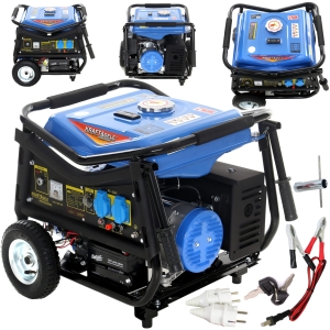 AGREGAT PRĄDOTWÓRCZY GENERATOR PRĄDU 3000W 7KM BENZYNA 4-SUW 2x230V