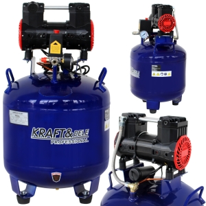 KOMPRESOR BEZOLEJOWY PIONOWY SPRĘŻARKA POWIETRZA 50L 1500W WYDAJNY CICHY