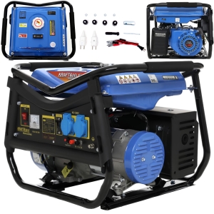 AGREGAT PRĄDOTWÓRCZY GENERATOR PRĄDU 3000W 7KM 230V/50Hz BENZYNA 4-SUW