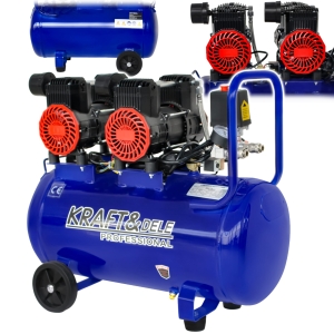 KOMPRESOR BEZOLEJOWY SPRĘŻARKA POWIETRZA 50L 230V 3000W CICHY +REDUKTOR
