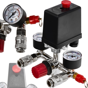 WYŁĄCZNIK CIŚNIENIOWY KOMPRESORA  PRESOSTAT 8BAR 230V REGULACJA CIŚNIENIA