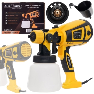 AGREGAT PISTOLET MALARSKI LAKIERNICZY HVLP 650W ELEKTRYCZNY 800ML