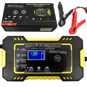 AUTOMATYCZNY PROSTOWNIK DO AKUMULATORÓW INTELIGENTNY FUNKCJA NAPRAWY 12V 6A