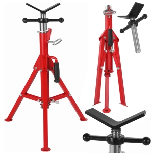STOJAK PODNOŚNIK DO RUR REGULOWANY SKŁADANY KOBYŁKA GŁOWICA 71-132cm 1340KG