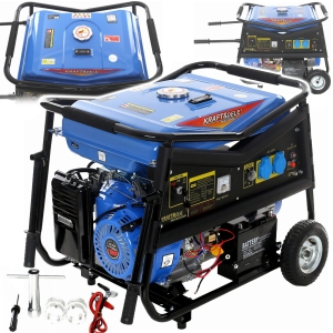 AGREGAT PRĄDOTWÓRCZY GENERATOR PRĄDU 5000W 7KM JEDNOFAZOWY 230V BENZYNA