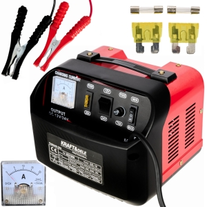 ŁADOWARKA SAMOCHODOWA PROSTOWNIK DO AKUMULATORÓW 12/24V 20A ŁADOWANIA 200AH