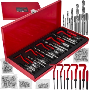 ZESTAW NAPRAWCZY DO NAPRAWY GWINTÓW HELICOIL SPRĘŻYNKI M5-M12 131el WALIZKA