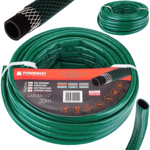 WĄŻ OGRODOWY DO WODY 1/2'' 20M 3 WARSTWOWY 20 BAR PCV ANTY UV