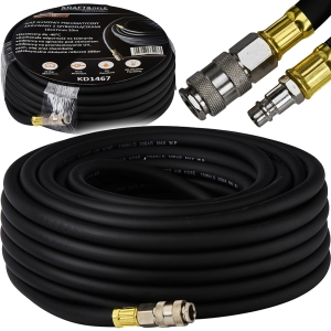 WĄŻ PNEUMATYCZNY 10x17mm 15M KOMPRESORA 20 BAR GUMOWY ELASTYCZNY ZAKUWANY