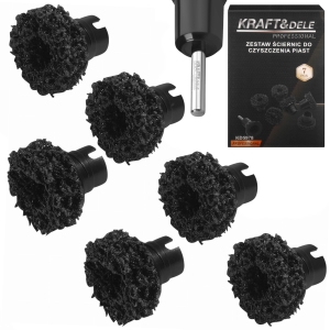 ŚCIERNICE SZCZOTKI DO CZYSZCZENIA PIAST HAMULCÓW RDZY 7 EL TRZPIEŃ MOCUJĄCY