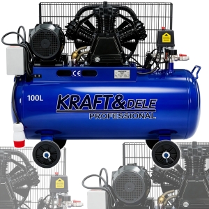 KOMPRESOR OLEJOWY SPRĘŻARKA POWIETRZA 100L 4100W 650L/min 400V/50Hz