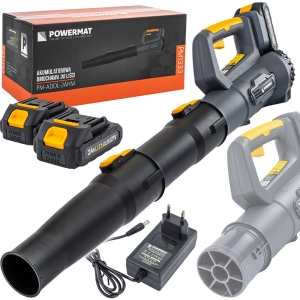 DMUCHAWA AKUMULATOROWA DO LIŚCI ŚNIEGU OSUSZANIA OGRODOWA 21V 2x AKUMULATOR