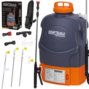 AKUMULATOROWY OPRYSKIWACZ OGRODOWY ELEKTRYCZNY PLECAKOWY 20L ZESTAW