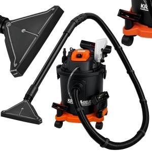 ODKURZACZ SUCHO/MOKRO 1600W SOLIDNY FILTR HEPA I GĄBKOWY + AKCESORIA MOCNY