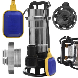 POMPA DO WODY BRUDNEJ CZYSTEJ ŚCIEKÓW Z PŁYWAKIEM ROZDRABNIACZ 2900W 2" 