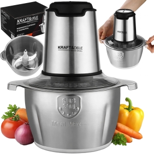 WIELOFUNKCYJNY ROZDRABNIACZ ELEKTRYCZNY DO SIEKANIA MIĘSA I WARZYW 2L 350W