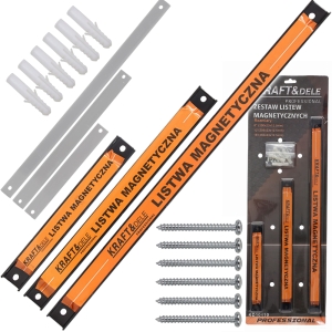 LISTWA MAGNETYCZNA 3xLISTWY UCHWYT MAGNES NA NARZĘDZIA 8" / 12" / 18"