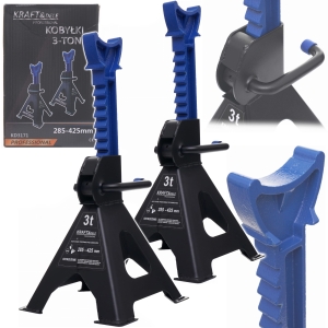 KOBYŁKI WARSZTATOWE SAMOCHODOWE 2 SZTUKI 3T PODSTAWKI PODPORY 285 - 425 mm