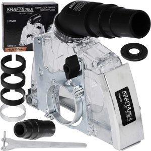 OSŁONA PRZECIWPYŁOWA ODSYSAJĄCA DO SZLIFIERKI I BRUZDOWNICY 115mm 125mm